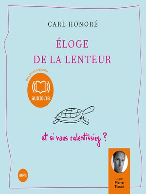 cover image of Eloge de la lenteur